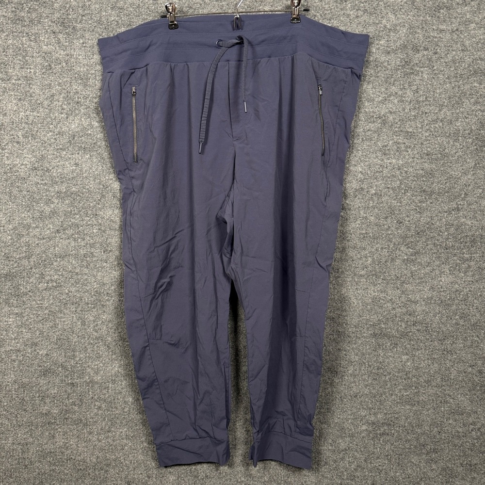Athleta Womens Size 26 Jogger Gray‎ Trekkie North Nylon Blend Drawstring Pockets